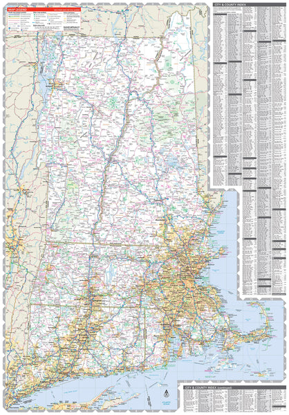 Rand McNally Easy to Read: New England Regional Map: New - Wide World Maps & MORE!