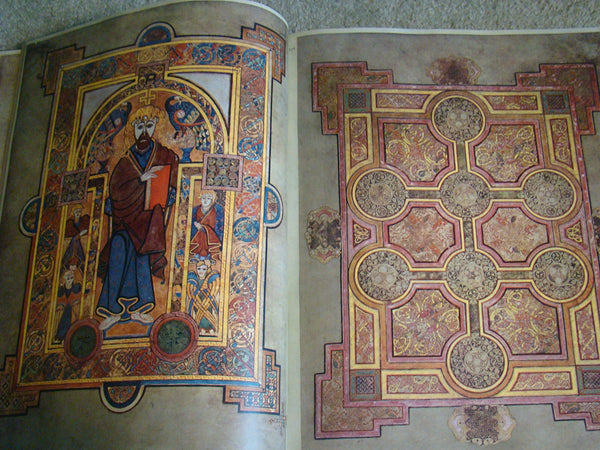 The Book of Kells: Reproductions from the manuscript in Trinity College, Dublin (Slipcased) [Hardcover] Henry, Francoise. - Wide World Maps & MORE!