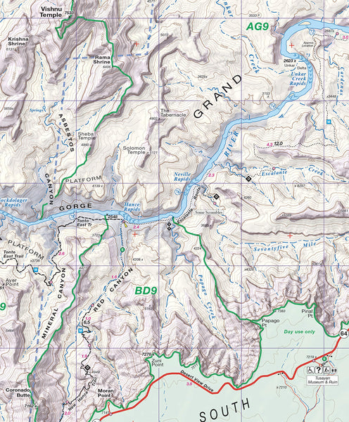 Grand Canyon Trail Map 7th Edition [Map] Sky Terrain and Kent Schulte - Wide World Maps & MORE!