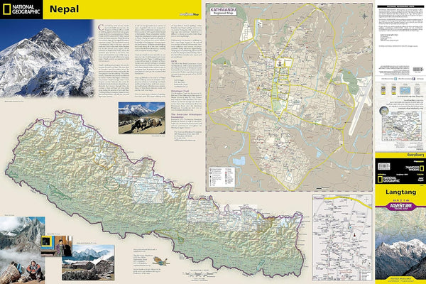 Langtang Adventure Travel Map (Asia/Nepal/3004) - Wide World Maps & MORE!