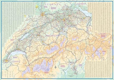 Geneva and Switzerland Travel Reference Map 1:7,000/1:360,000 [Map] Itmb Publishing LTD - Wide World Maps & MORE!