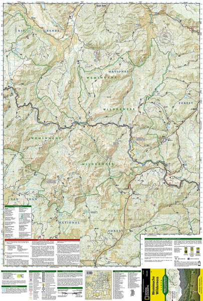 Weminuche Wilderness Map (National Geographic Trails Illustrated Map, 140) [Map] National Geographic Maps - Trails Illustrated - Wide World Maps & MORE!