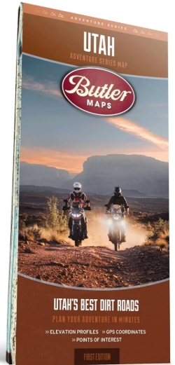 Best Dirt Roads in Utah - Utah Adventure Series Butler Map