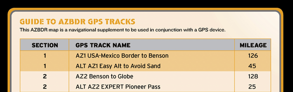 Arizona Backcountry Discovery Route (AZBDR) - Arizona BDR Series Map - Wide World Maps & MORE!
