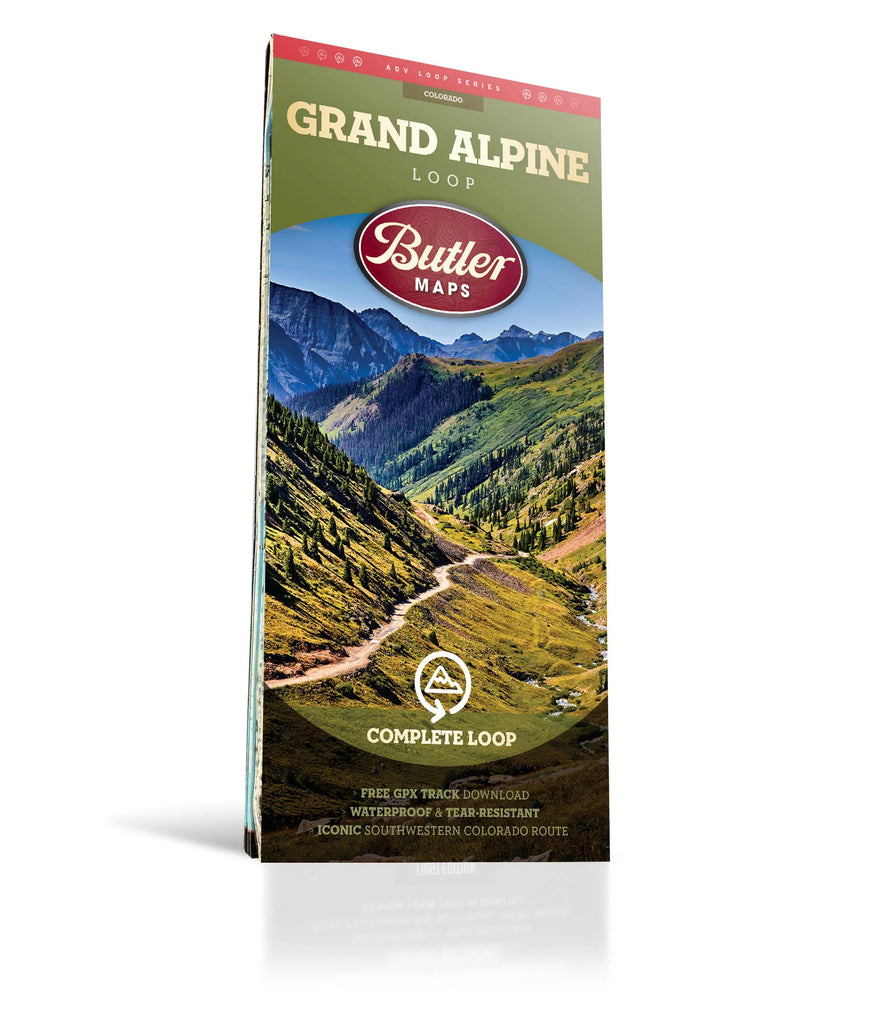 Grand Alpine Loop in Colorado - Adventure Loop Series Butler Map