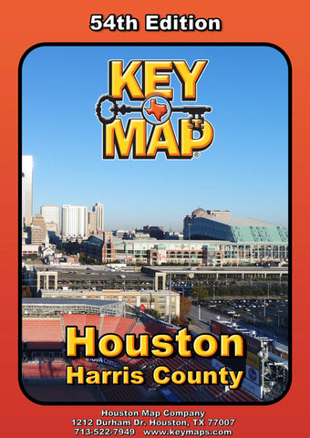 54th Edition Key Map Houston - Harris County