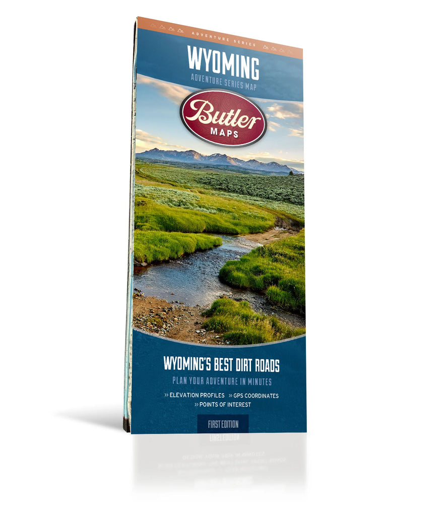 Best Dirt Roads in Wyoming - Adventure Series Butler Map