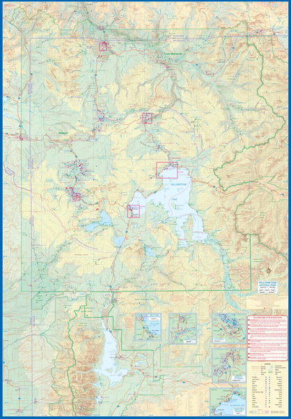 Yellowstone National Park & Wyoming Travel Reference Map 1:160K/900K - Wide World Maps & MORE!