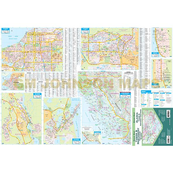 Road Map Alaska, Yukon, & Northwest Territories - Wide World Maps & MORE!