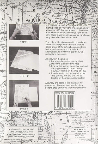 New Mexico Ghost Towns/Sites (Then and Now) [Loose Leaf] R. N. Preston - Wide World Maps & MORE!