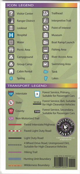 Arizona Hunt Unit 05BS Hunting/Recreation Map - Wide World Maps & MORE!