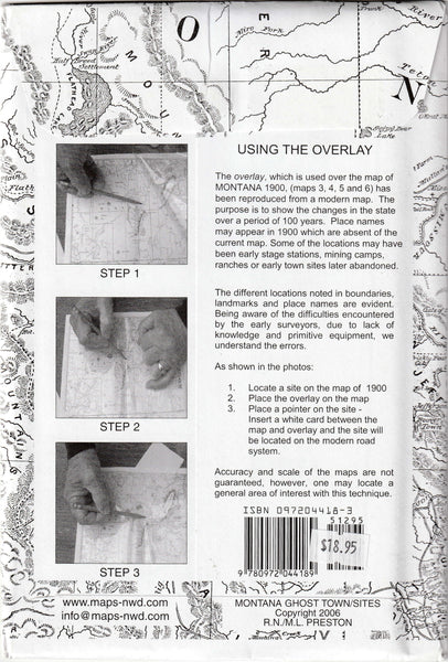 Montana (Ghost Towns/Sites: Then and Now) [Map] R. N. Preston and M. L. Preston - Wide World Maps & MORE!