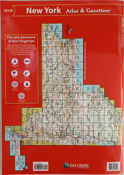 Delorme New York Atlas & Gazetteer (New York State Atlas & Gazetteer) [Paperback] Delorme - Wide World Maps & MORE!