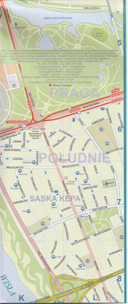 Warsaw 1:9K & Poland East 1:650K International Travel Map