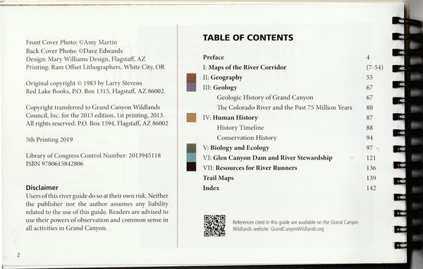 The Colorado River in Grand Canyon: A River Runner's Map and Guide to its Natural and Human History (River Map & Guide) [Spiral-bound] Museum of Northern Arizona - Wide World Maps & MORE!