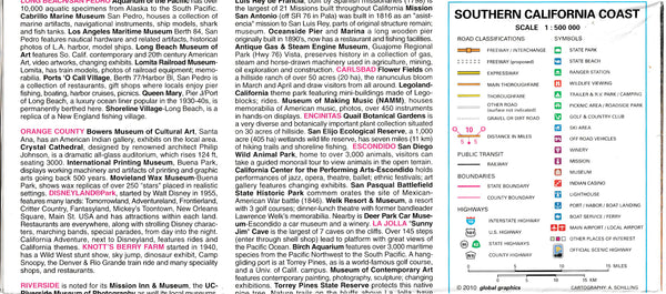 Southern California Coast and Northern Baja/Mexico Road Map Global Graphics Inc and Global Graphics - Wide World Maps & MORE!