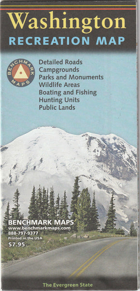 Washington Recreation Map (The Evergreen State) [Map] BM Maps - Wide World Maps & MORE!