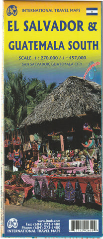 El Salvador 1 : 270 000 / South Guatemala - Wide World Maps & MORE!
