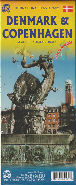 2016 Denmark / Copenhagen 1:450,000/1:10,000 (Collectible - Like New) - Wide World Maps & MORE!