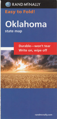 Easy To Fold! Oklahoma State Map (Laminated EasyFinder) - Wide World Maps & MORE!