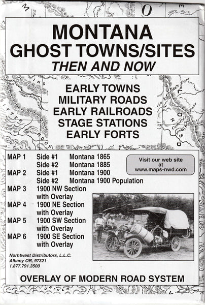 Montana (Ghost Towns/Sites: Then and Now) [Map] R. N. Preston and M. L. Preston - Wide World Maps & MORE!