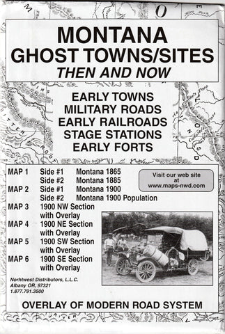 Montana (Ghost Towns/Sites: Then and Now) [Map] R. N. Preston and M. L. Preston - Wide World Maps & MORE!