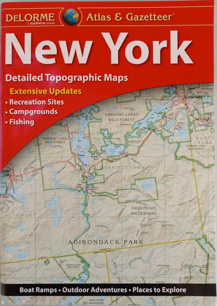 Delorme New York Atlas & Gazetteer (New York State Atlas & Gazetteer) [Paperback] Delorme - Wide World Maps & MORE!