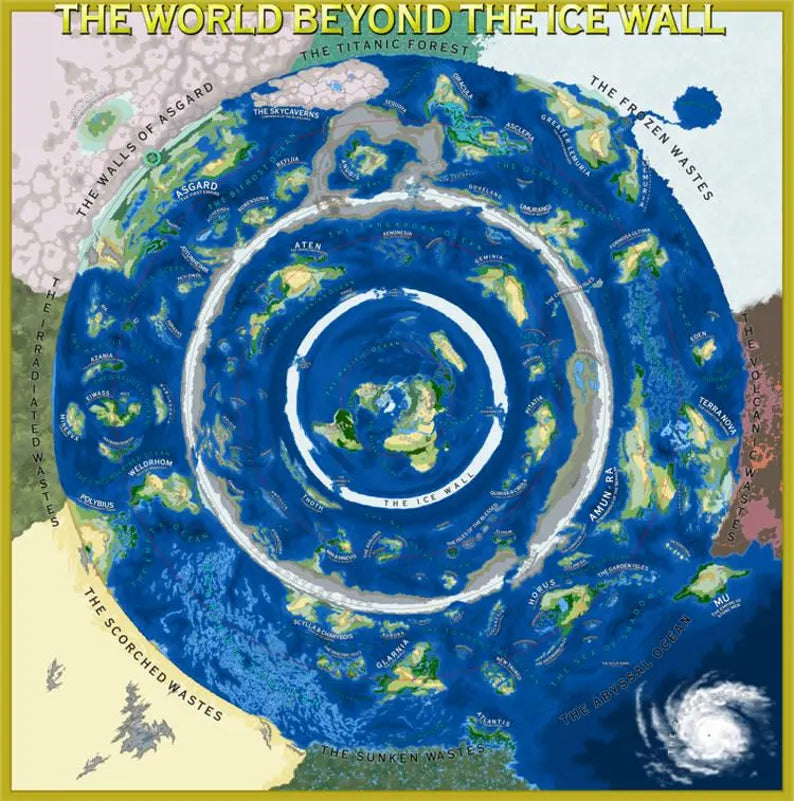World Beyond The Ice Wall [Paper - Rolled] 36" x 36"