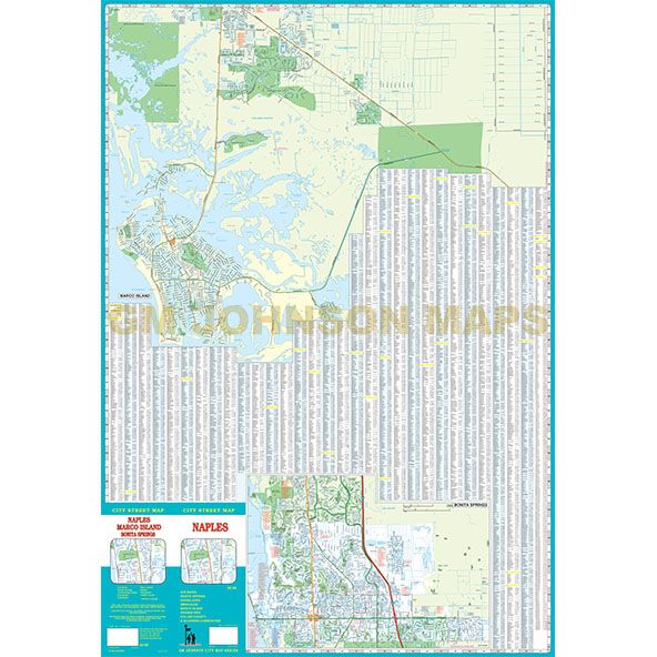 Naples / Marco Island, Florida Street Map [Map] GM Johnson - Wide World Maps & MORE!