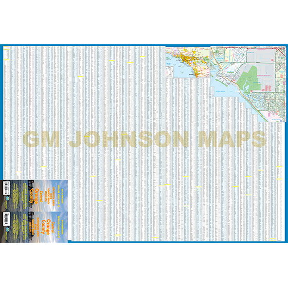 Southern Orange County / San Clemente / Laguna Beach, California Street Map - Wide World Maps & MORE!