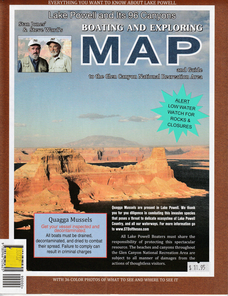 Stan Jones' & Steve Ward's Lake Powell and Its 96 Canyons Boating and Exploring Map and Guide to the Glen Canyon National Recreation Area, Paper/Non-Laminated [Map] Gay Ann Ward