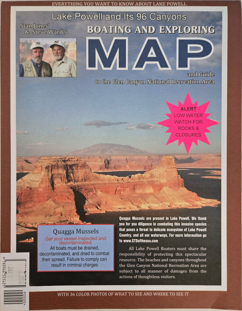 Lake Powell and Its 96 Canyons Boating ad Exploring Map with 36 Color Photos of What to See and Where to See It Paper/Non-Laminated - Wide World Maps & MORE!