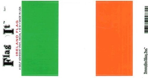 Ireland Flag Decal for Auto, Truck, or Boat (1-Pack)
