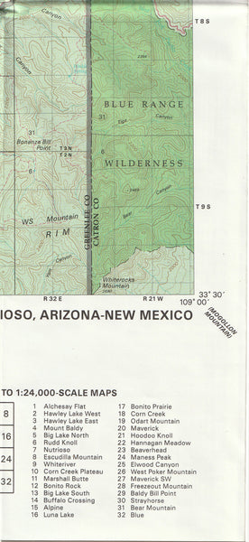 2004 Nutrioso - Surface Management - Wide World Maps & MORE!