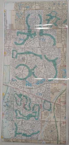 Sun City Wall Map (Arizona) [Map] Phoenix Mapping Service - Wide World Maps & MORE!