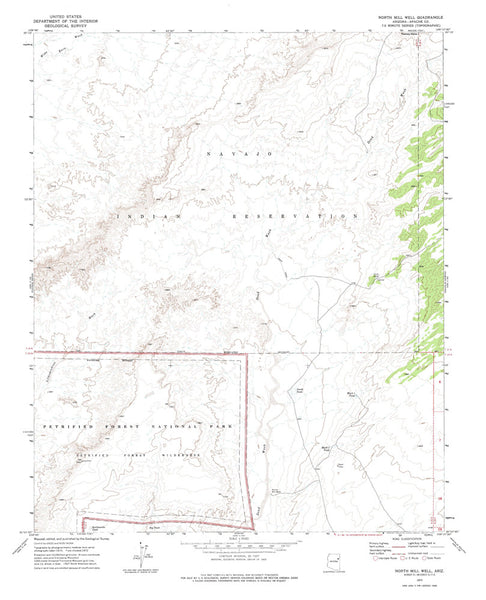 NORTH MILL WELL, Arizona 7.5' - Wide World Maps & MORE!