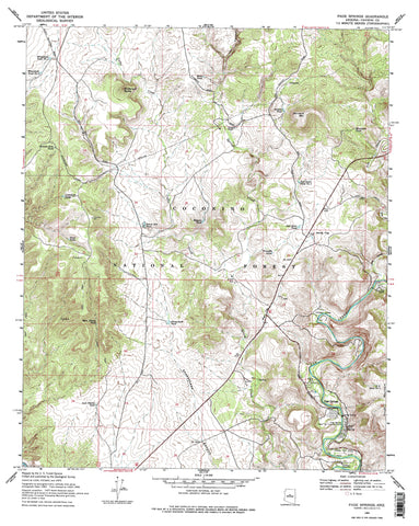 Page Springs, Arizona (7.5'×7.5' Topographic Quadrangle) - Wide World Maps & MORE!