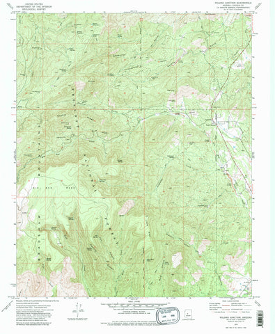 Poland Junction, AZ (7.5'×7.5' Topographic Quadrangle) - Wide World Maps & MORE!