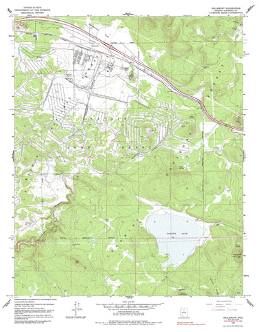 Bellemont, Arizona (7.5'×7.5' Topographic Quadrangle) - Wide World Maps & MORE!
