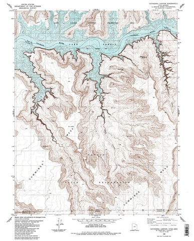 CATHEDRAL CANYON, UT-AZ 7.5' - Wide World Maps & MORE!