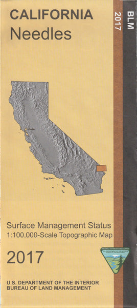 Needles Surface Management Status 1:100,000-Scale Topographic Map - Wide World Maps & MORE!