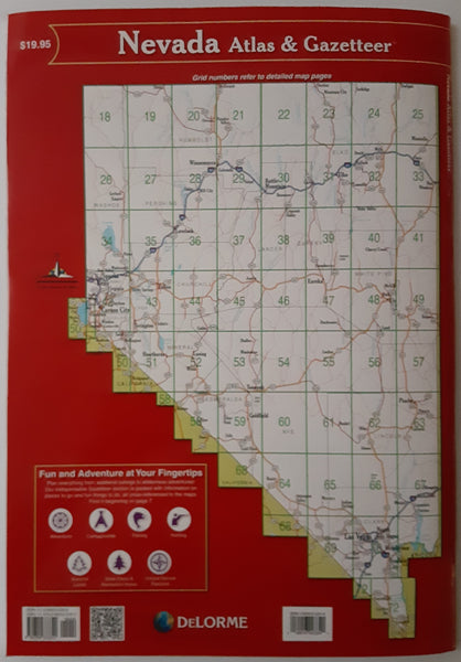 2015 Nevada Atlas & Gazetteer by DeLorme [Collectible - Like New] - Wide World Maps & MORE!