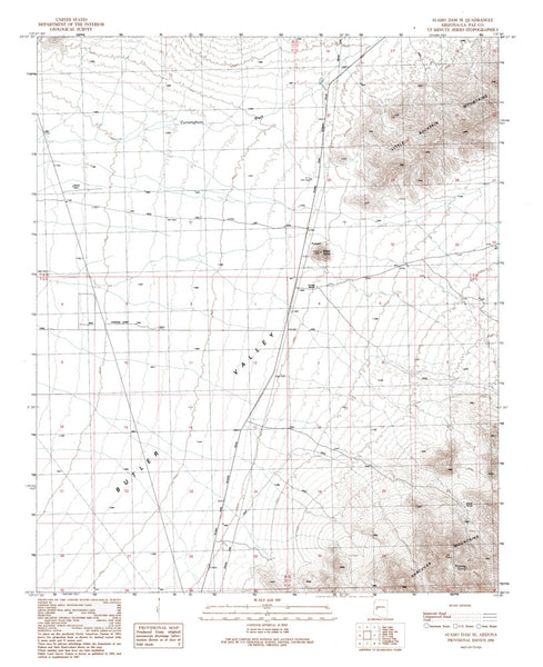 ALAMO DAM SE, Arizona 7.5' - Wide World Maps & MORE!