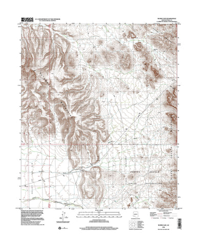 Burro Gap, Arizona (7.5'×7.5' Topographic Quadrangle) - Wide World Maps & MORE!