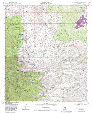 CAMPO BONITO, AZ 7.5' 1948 PR 1972 - Wide World Maps & MORE!