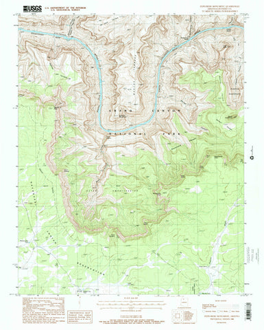 EXPLORERS MONUMENT, Arizona (7.5'×7.5' Topographic Quadrangle) - Wide World Maps & MORE! - Map - Wide World Maps & MORE! - Wide World Maps & MORE!