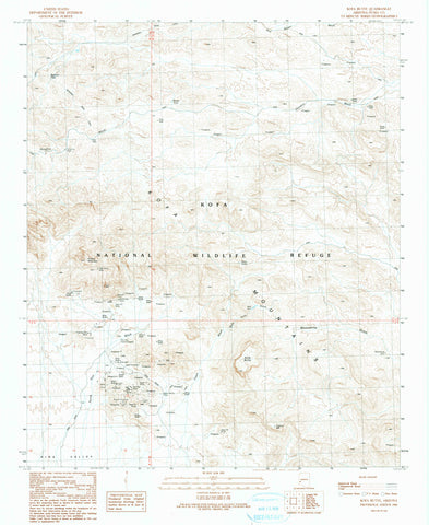 Kofa Butte, Arizona (7.5'×7.5' Topographic Quadrangle) - Wide World Maps & MORE!