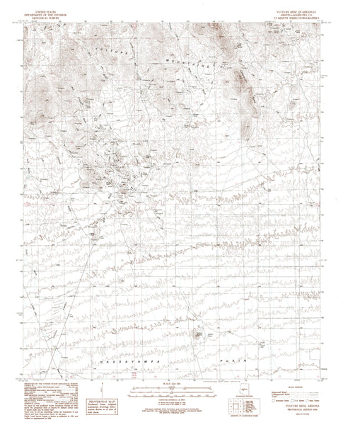 Vulture Mine, Arizona (7.5'×7.5' Topographic Quadrangle) - Wide World Maps & MORE!