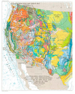 United States Fold and Thrust Belt Map Set - Wide World Maps & MORE! - Map - United Stated Department of the Interior - Wide World Maps & MORE!