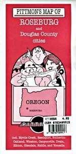 Pittmon Maps 1027 Roseburg&#44; OR And Vicinity Pocket Map - Wide World Maps & MORE! - Office Product - Pittmon Maps - Wide World Maps & MORE!